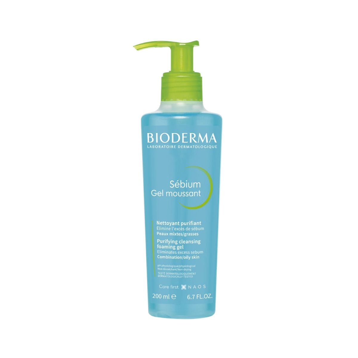 BIODERMA SEBIUM GEL MOUSSANT 200ML-GREEN