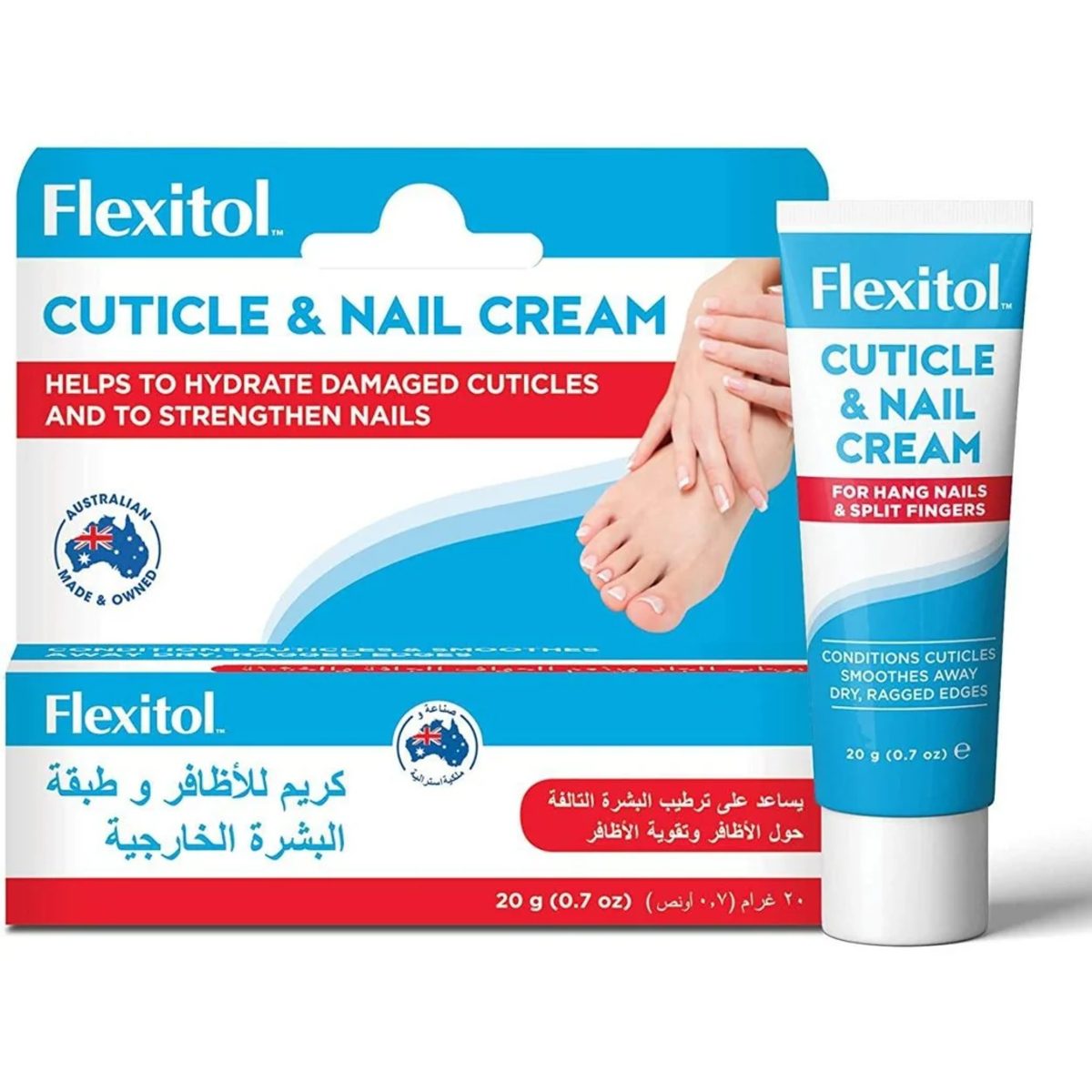FLEXITOL CUTICLE+NAIL CREAM 20G