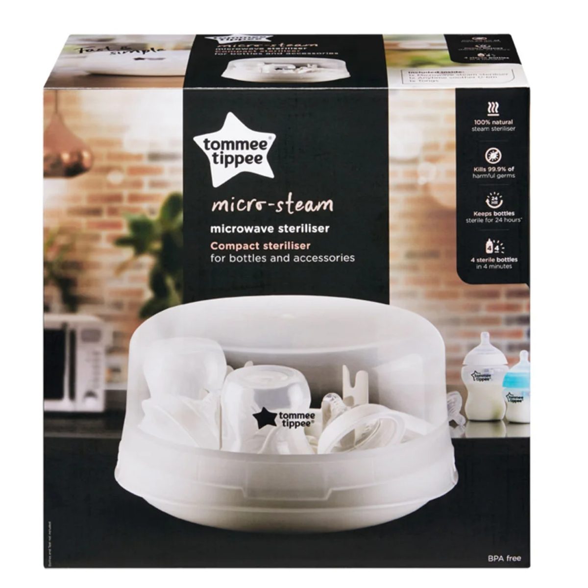 TOMMEE TIPPEE MICROWAVE STEAM STERILISER