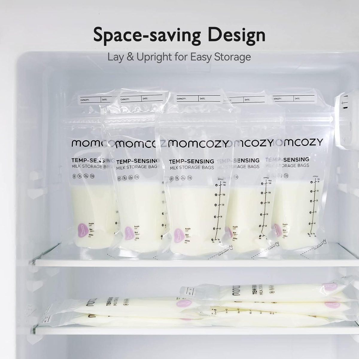MOMCOZY TEMP-SENSING MILK STORAGE BAGS 50PCS