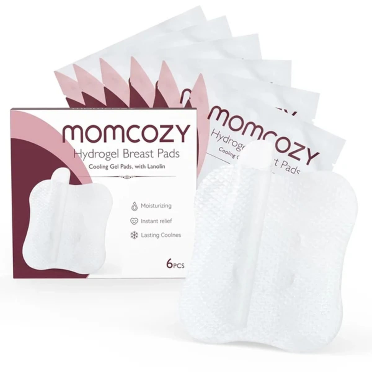 MOMCOZY HYDROGEL BREAST PADS 6PADS