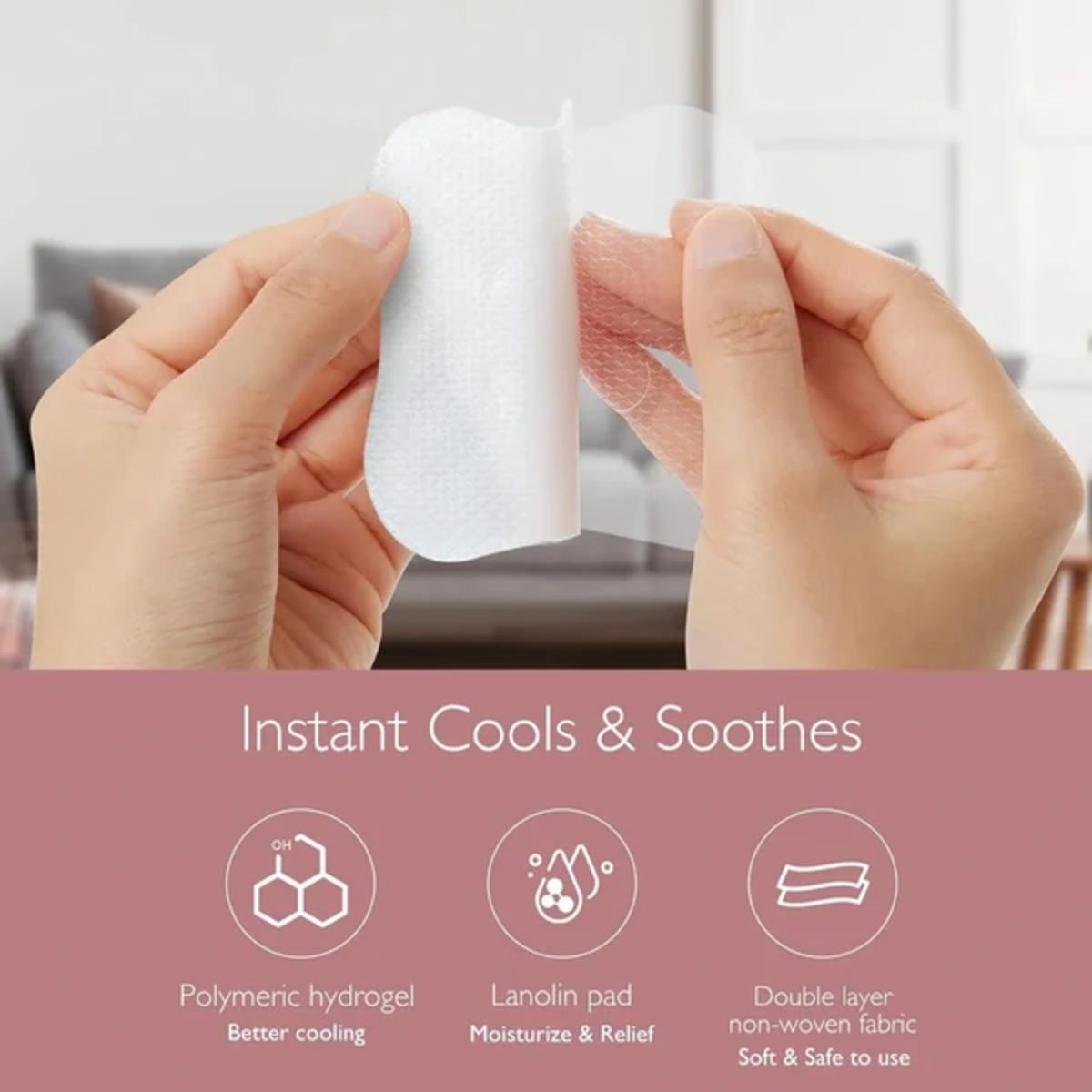 MOMCOZY HYDROGEL BREAST PADS 6PADS