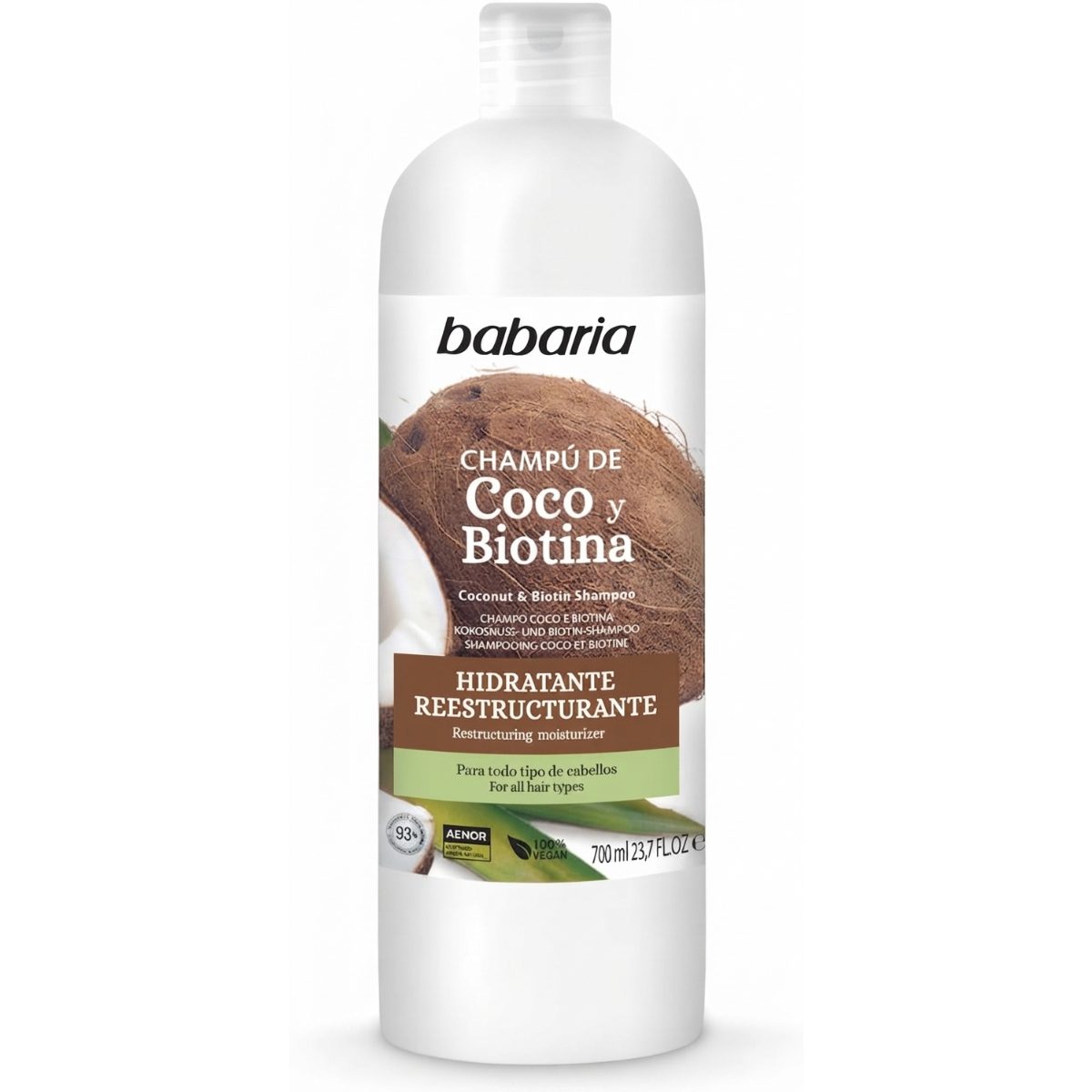 BABARIA COCONUT BIOTINA SHAMPOO 700ML