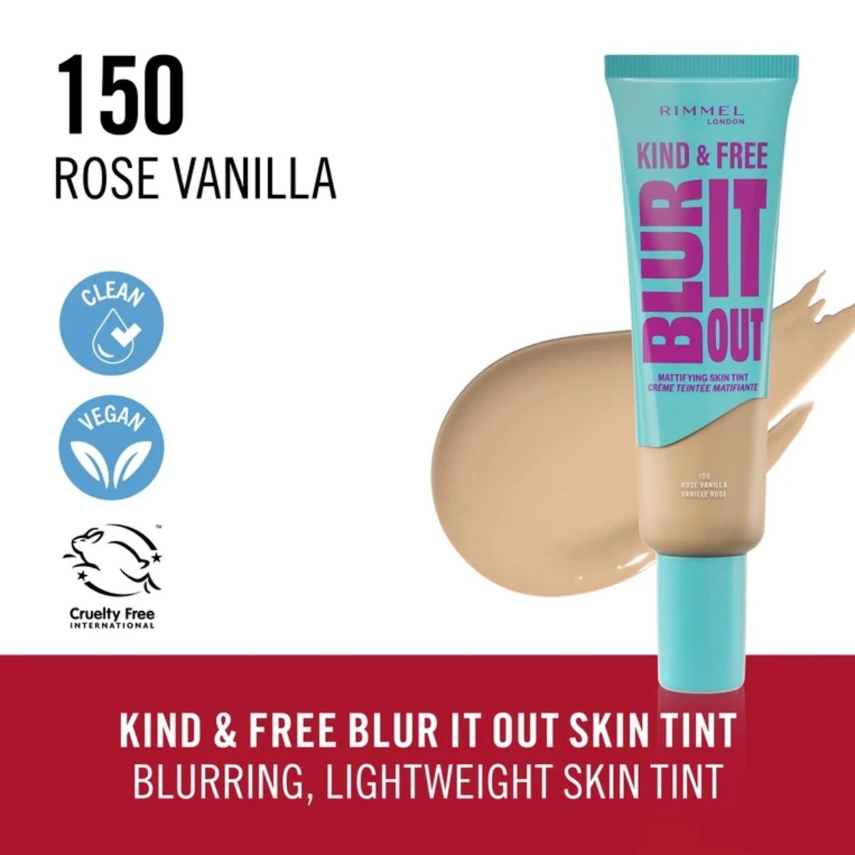 RIMMEL K&F LIQFND MATTE ROSE VANILLA 150