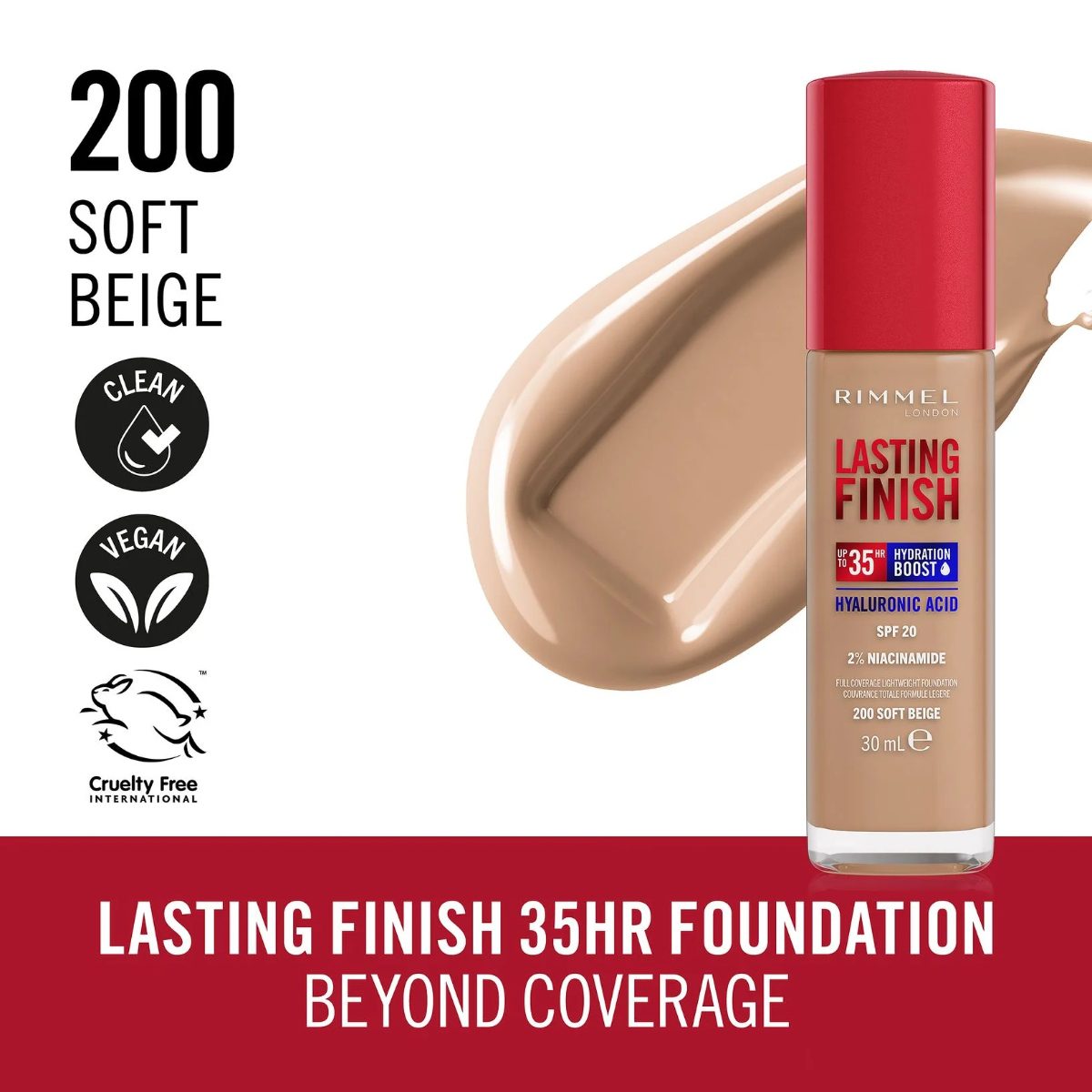 RIMMEL LASTING FINSHING FND SOFT BEIGE 200