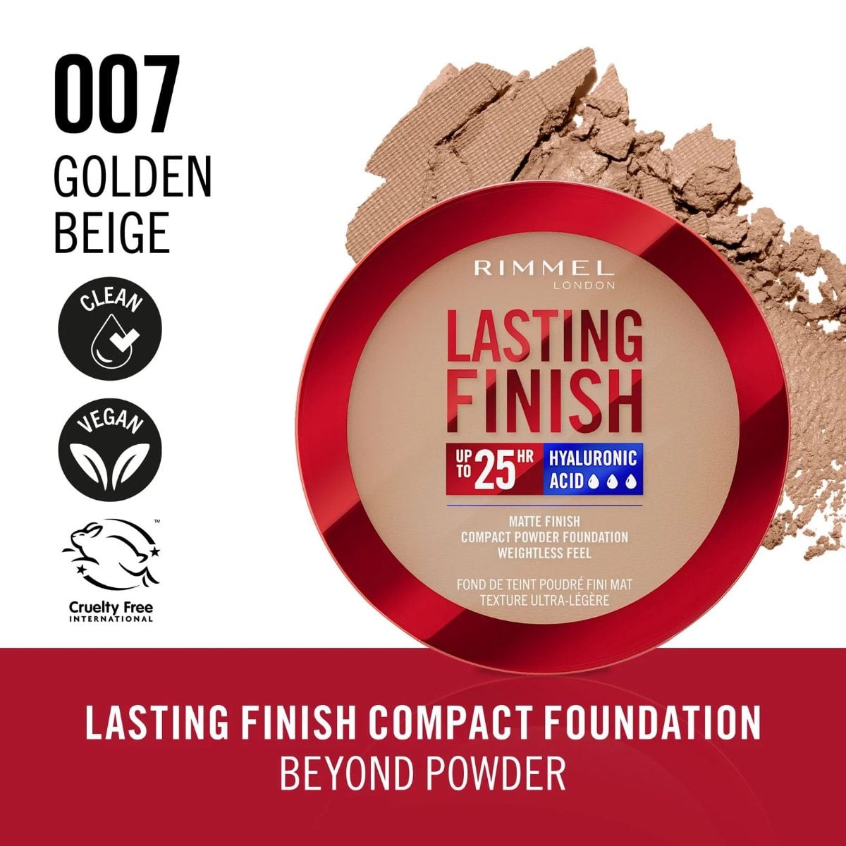 RIMMEL LAST FIN CMPFND GOLDEN BEIGE 007