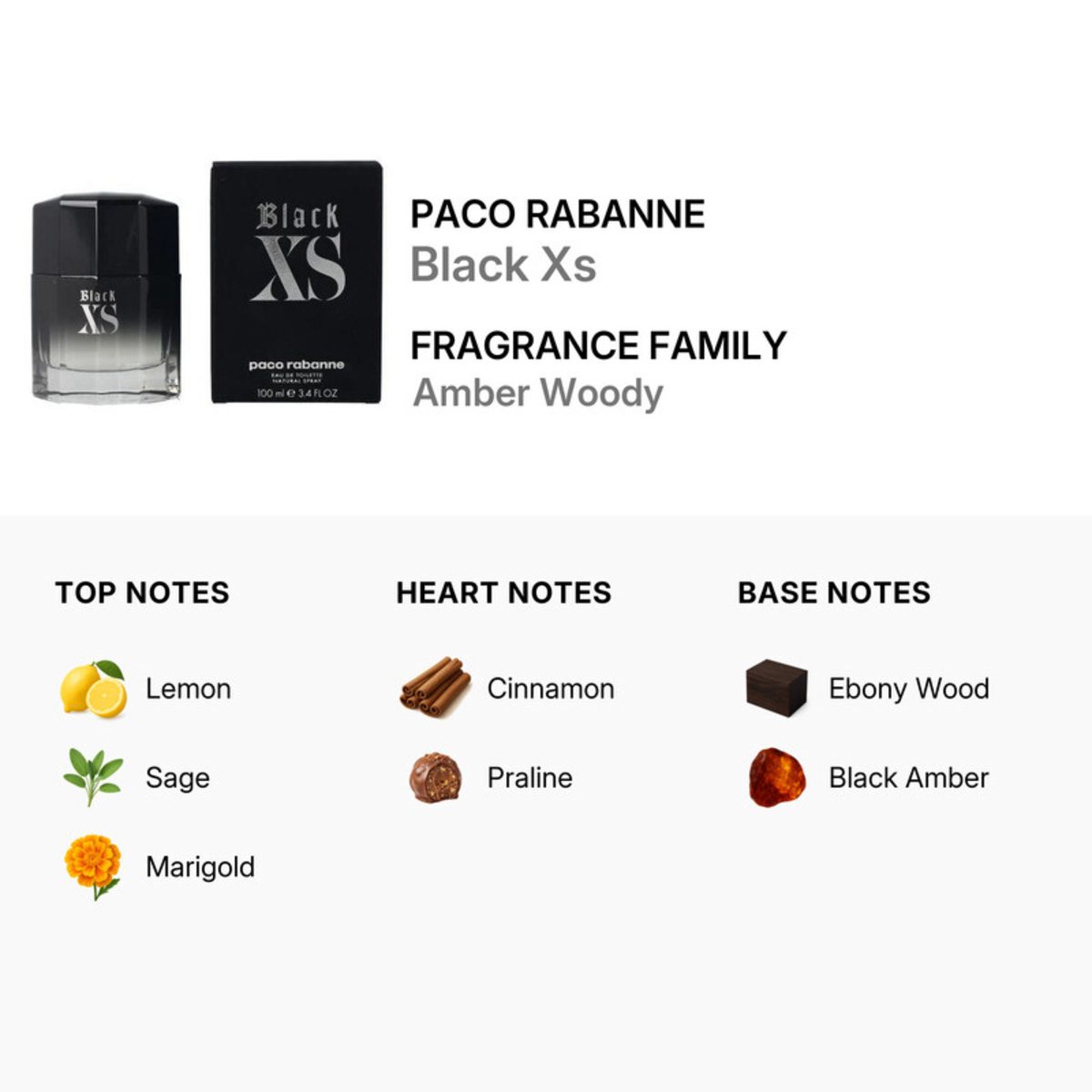 BLACK XS EDT 100ML REPACK 3