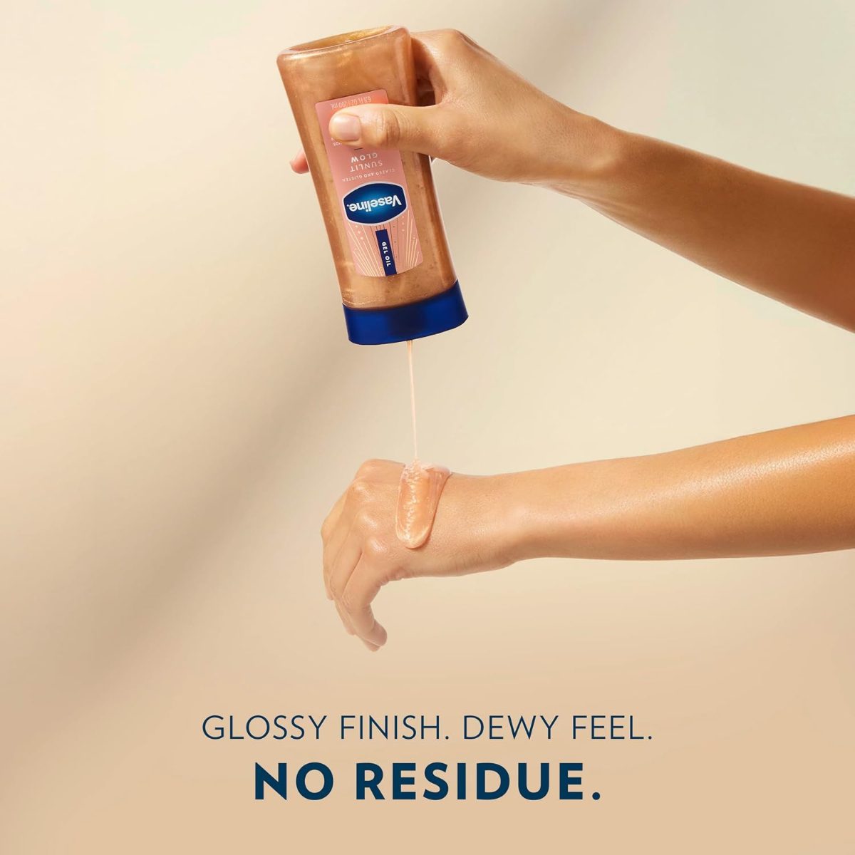VASELINE GEL OIL GLAZED AND GLISTEN SUN 200 ML