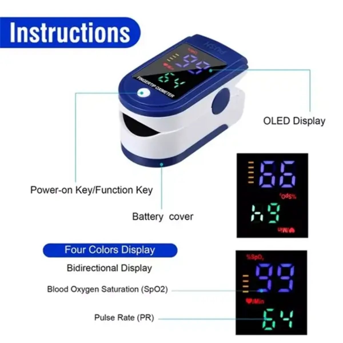 FINGERTIP PULSE OXIMETER سعر عرض44-3