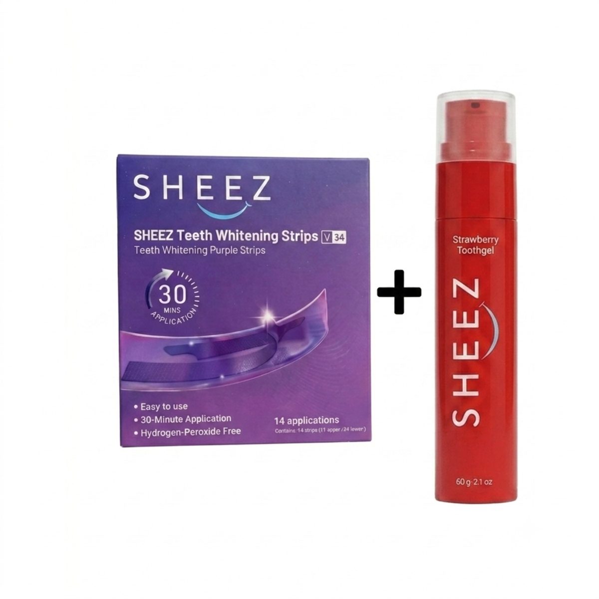 SHEEZ KIT STRIPS + STRAWBERRY TOOTHGEL