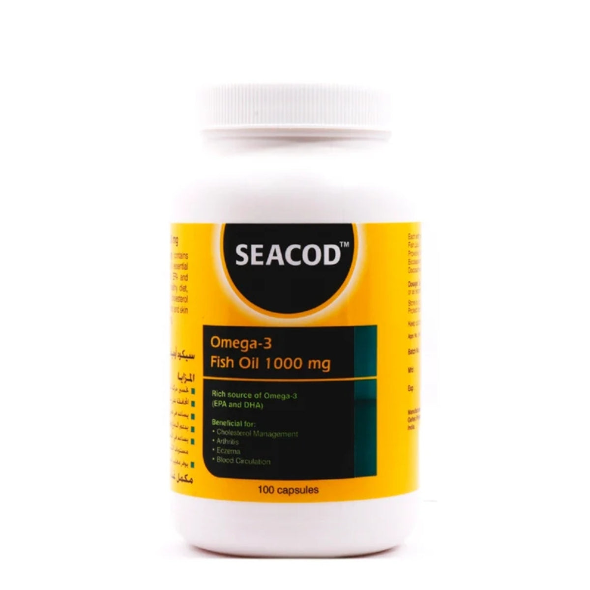 SEACOD 1000MG OMEGA 3 FISH OIL 100CAP