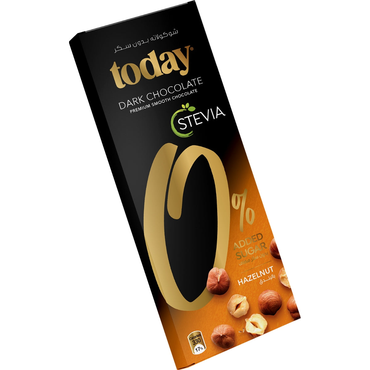 TODAY STEVIA DARK CHOCOLATE WITH HAZELNUT 60G