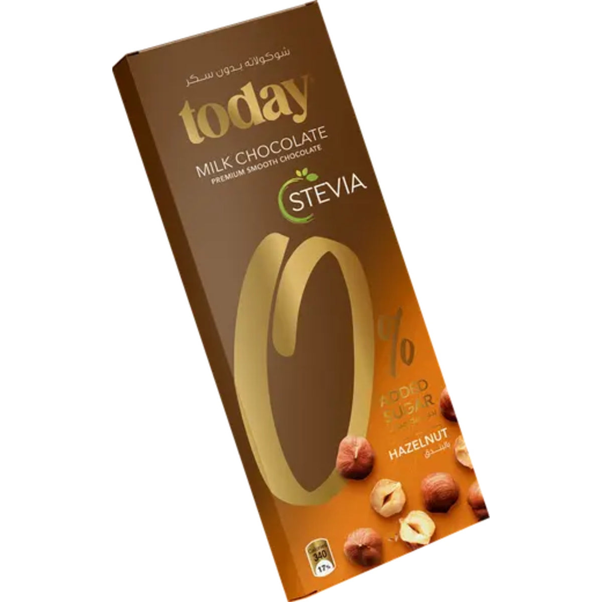 TODAY STEVIA MILK CHOCOLATE WITH HAZELNUT 60G