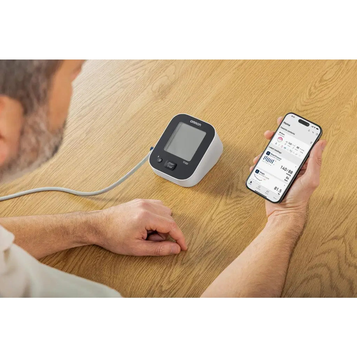 OMRON BLOOD PRESSURE MONITOR M2+ CONNECT