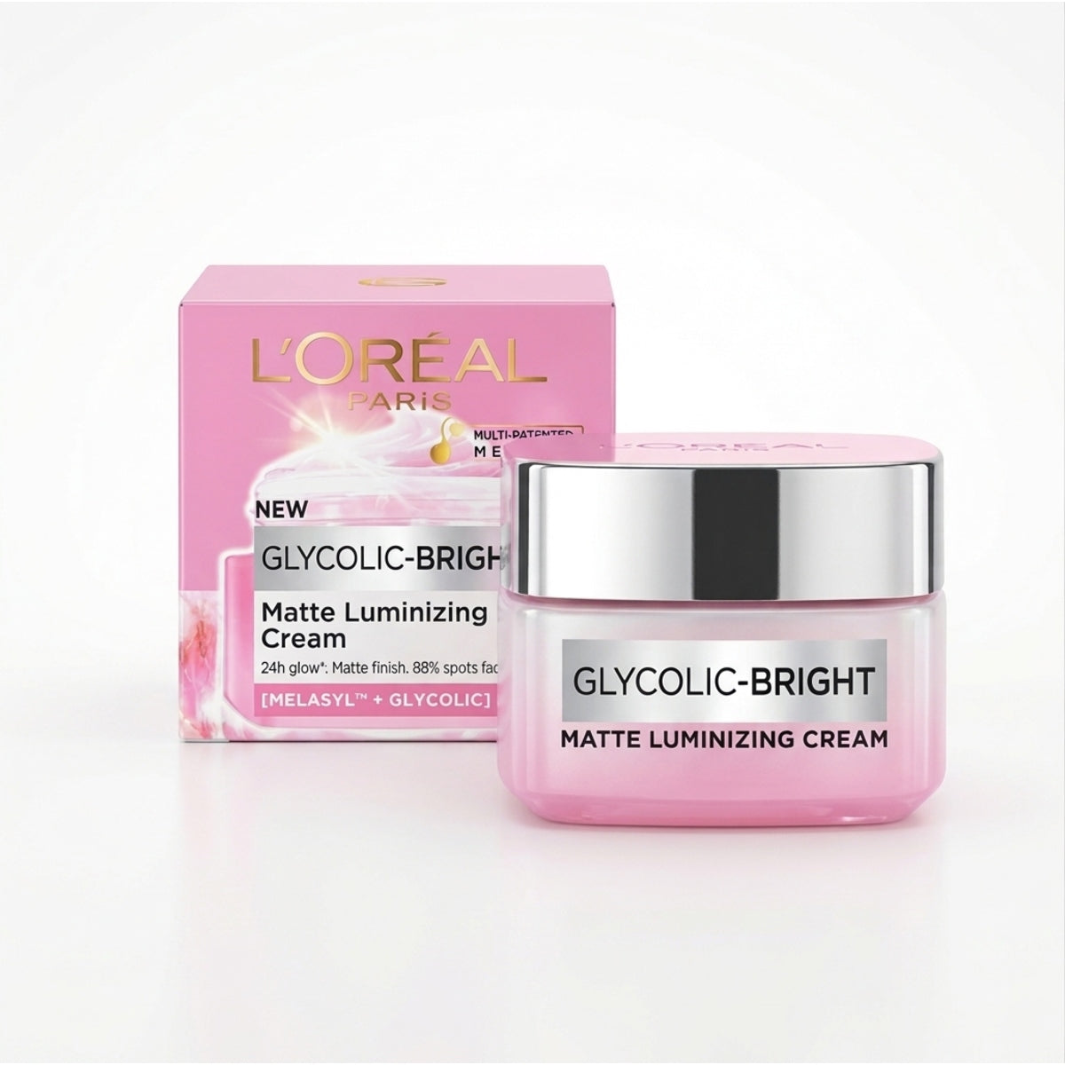 LOREAL GLYCOLIC BRIGHT MATTE LUMINIZING CREAM 40ML