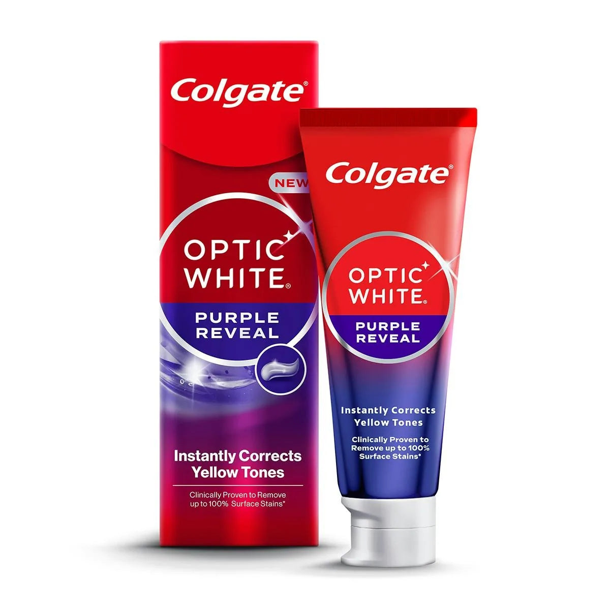 COLGATE OPTIC WHITE PURPLE REVEAL T.P 75ML