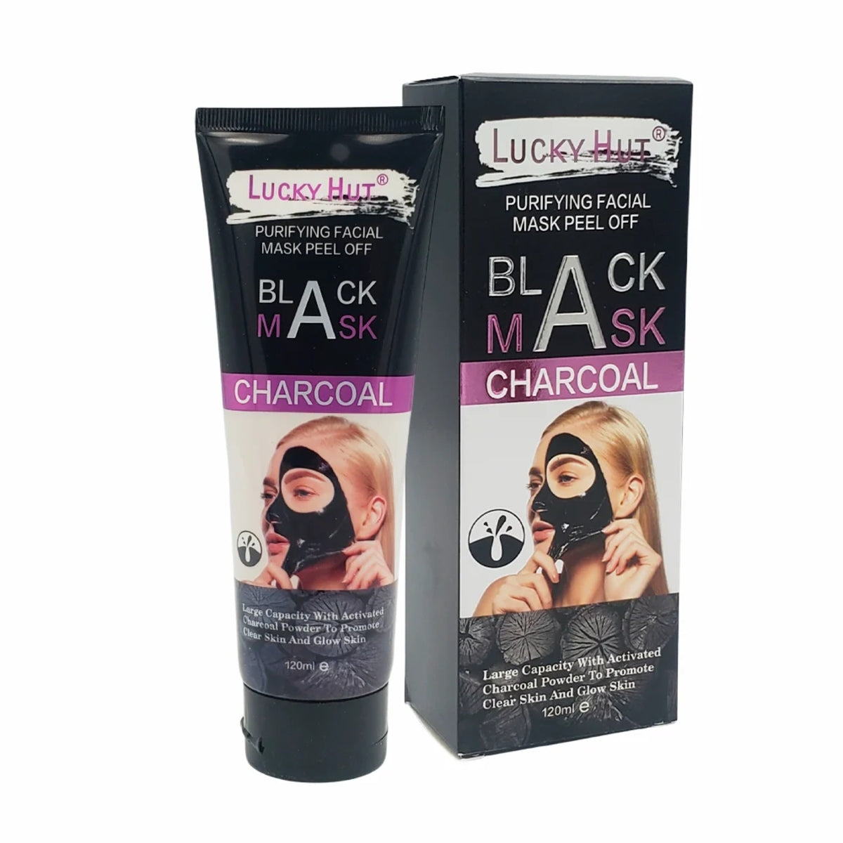 LUCKY HUT BLACK MASK SHARCOAL 120ML