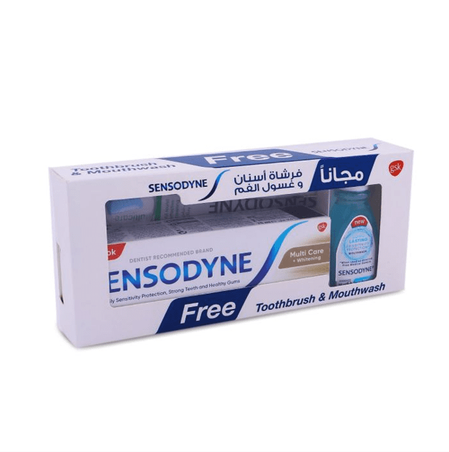SENSODYNE MULTICARE + WHITENING T.P + T.B + M.W OFFER