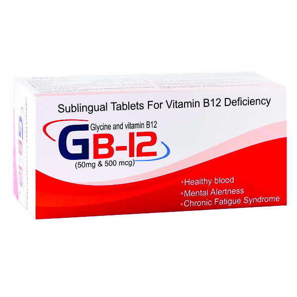 GB-12 GLYCINE & VIT B12 500MG 100TAB