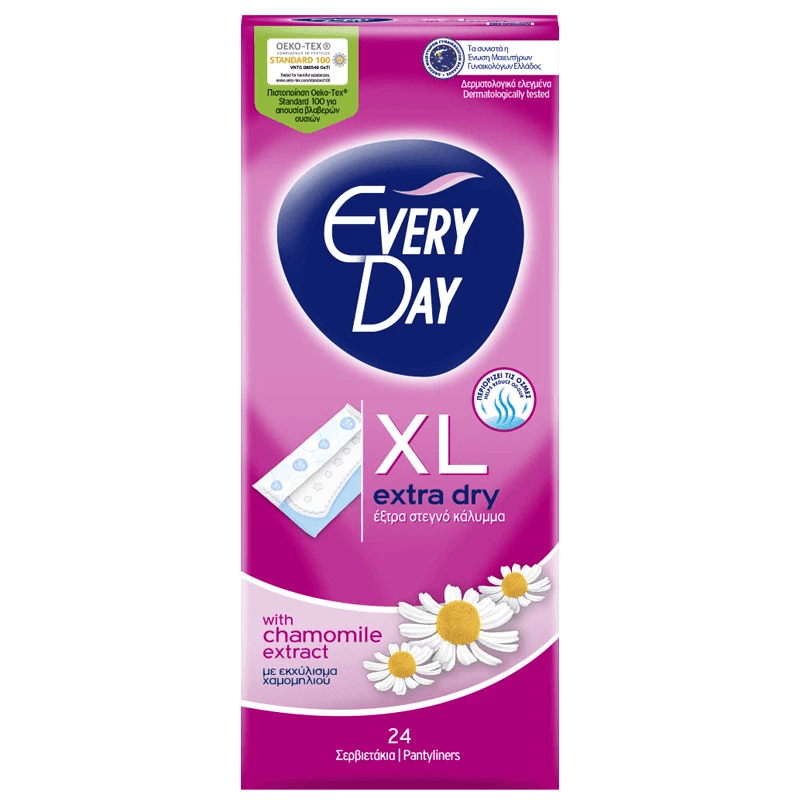 EVERYDAY XL EXTRA DRY PANTYLINERS 24PCS