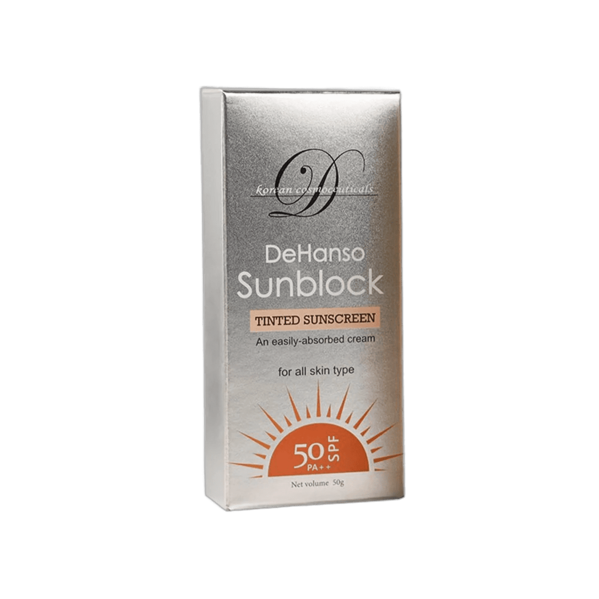 DEHANSO SUNSCREEN TINTED FOR ALL SKIN SPF50+ CREAM 50ML