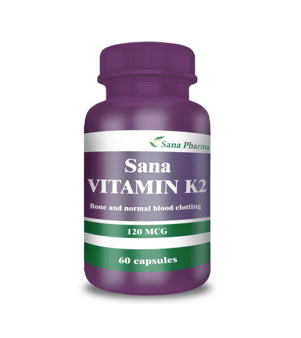 SANA VITAMIN K2 120MCG 60CAP