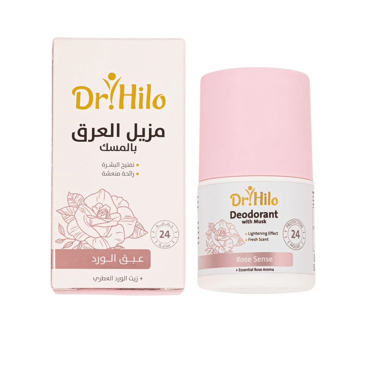 DR HILO DEODORANT WITH MUSK ROSE SENSE 50ML