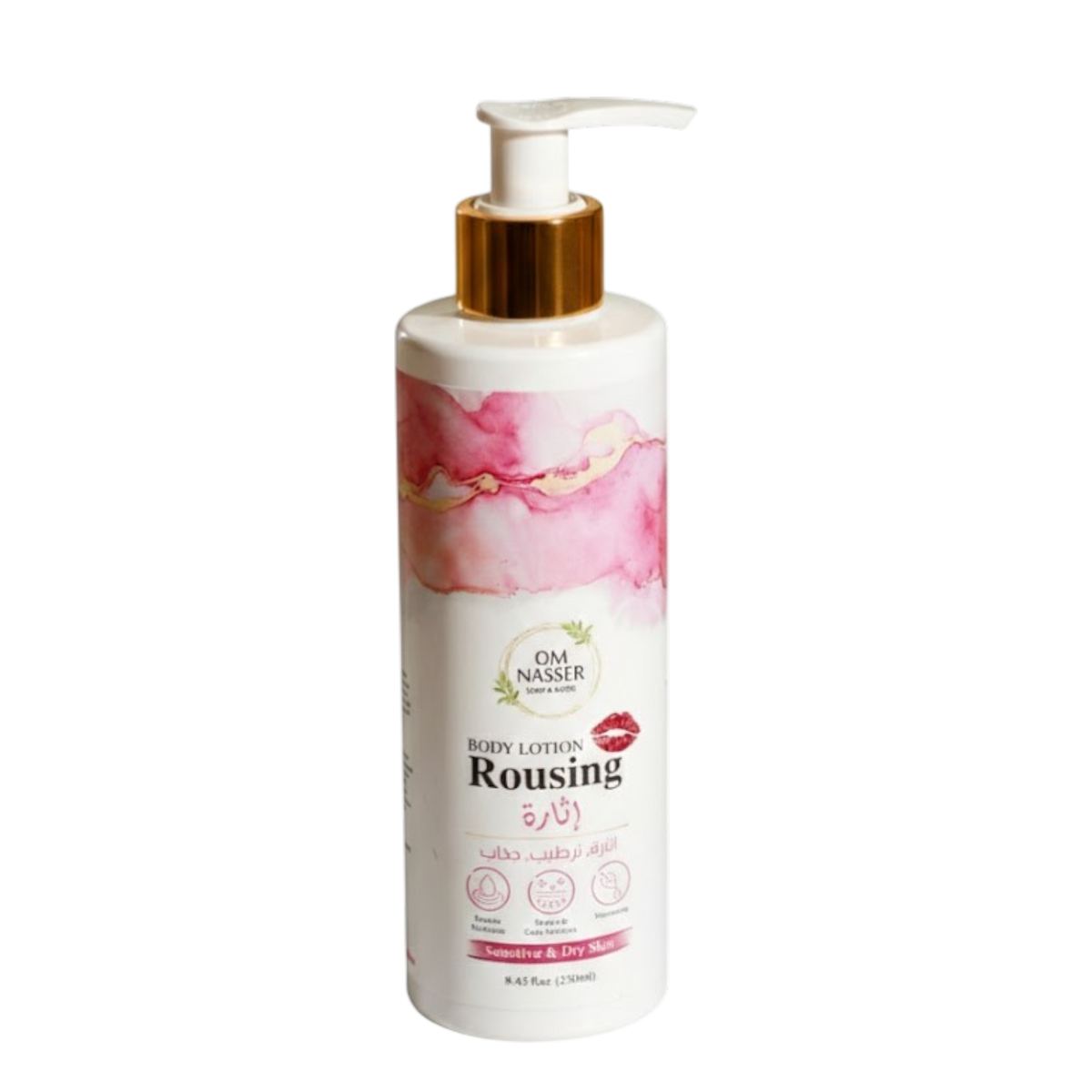 OM NASSER BODY LOTION ROUSING PUMP 250ML