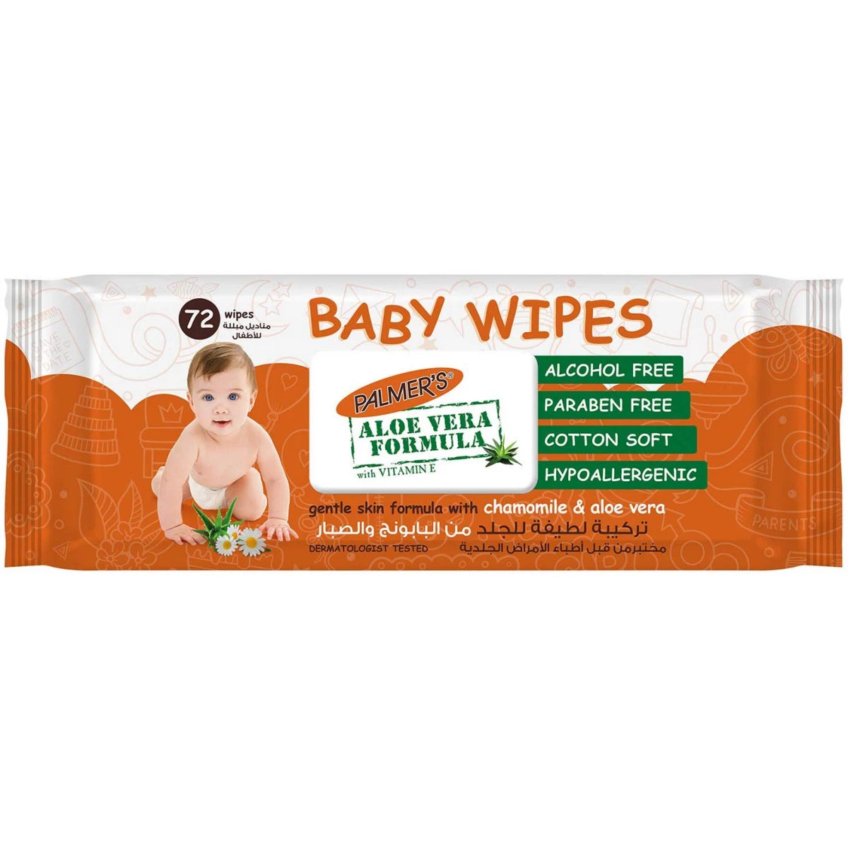 PALMER-S ALOE VERA BABY WIPES 72PCS