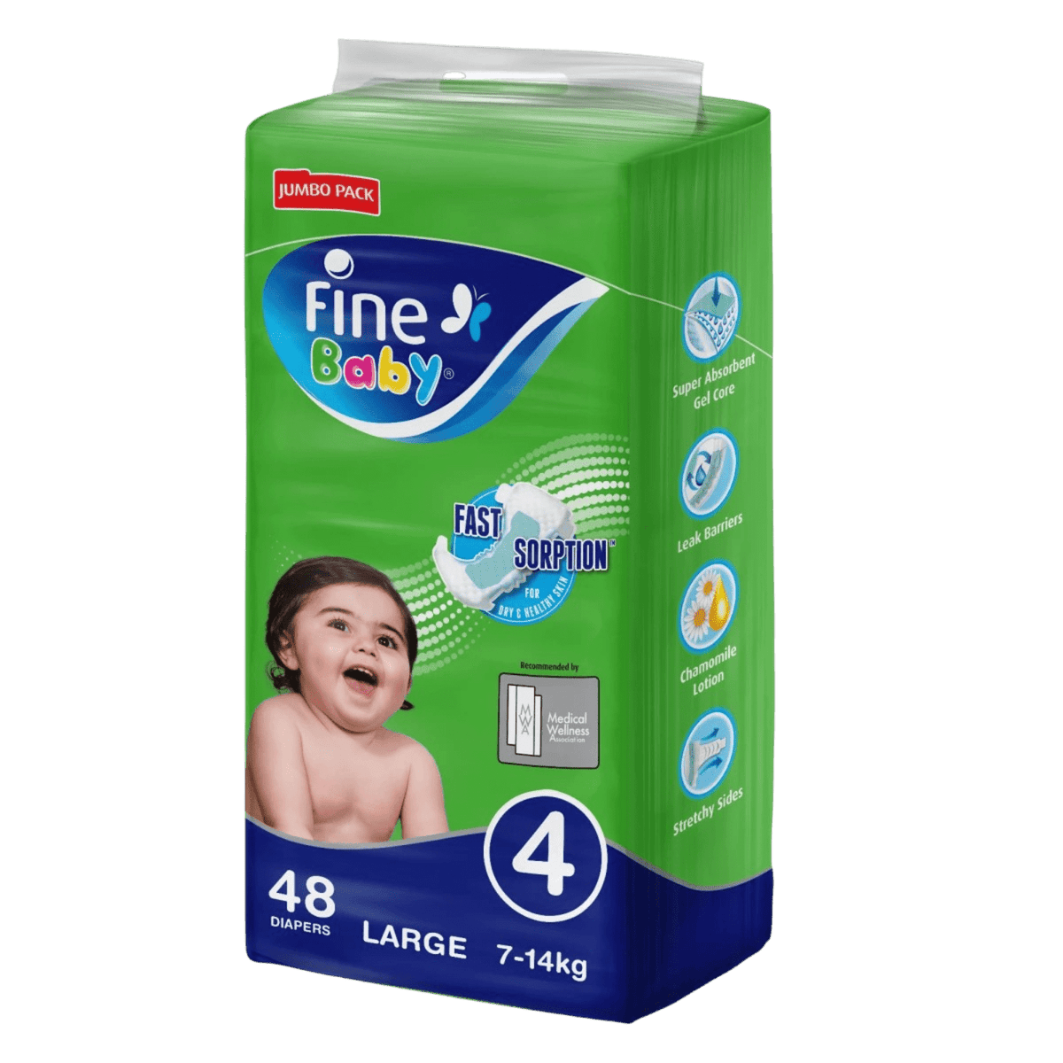 FINE BABY 4 48DIAPERS