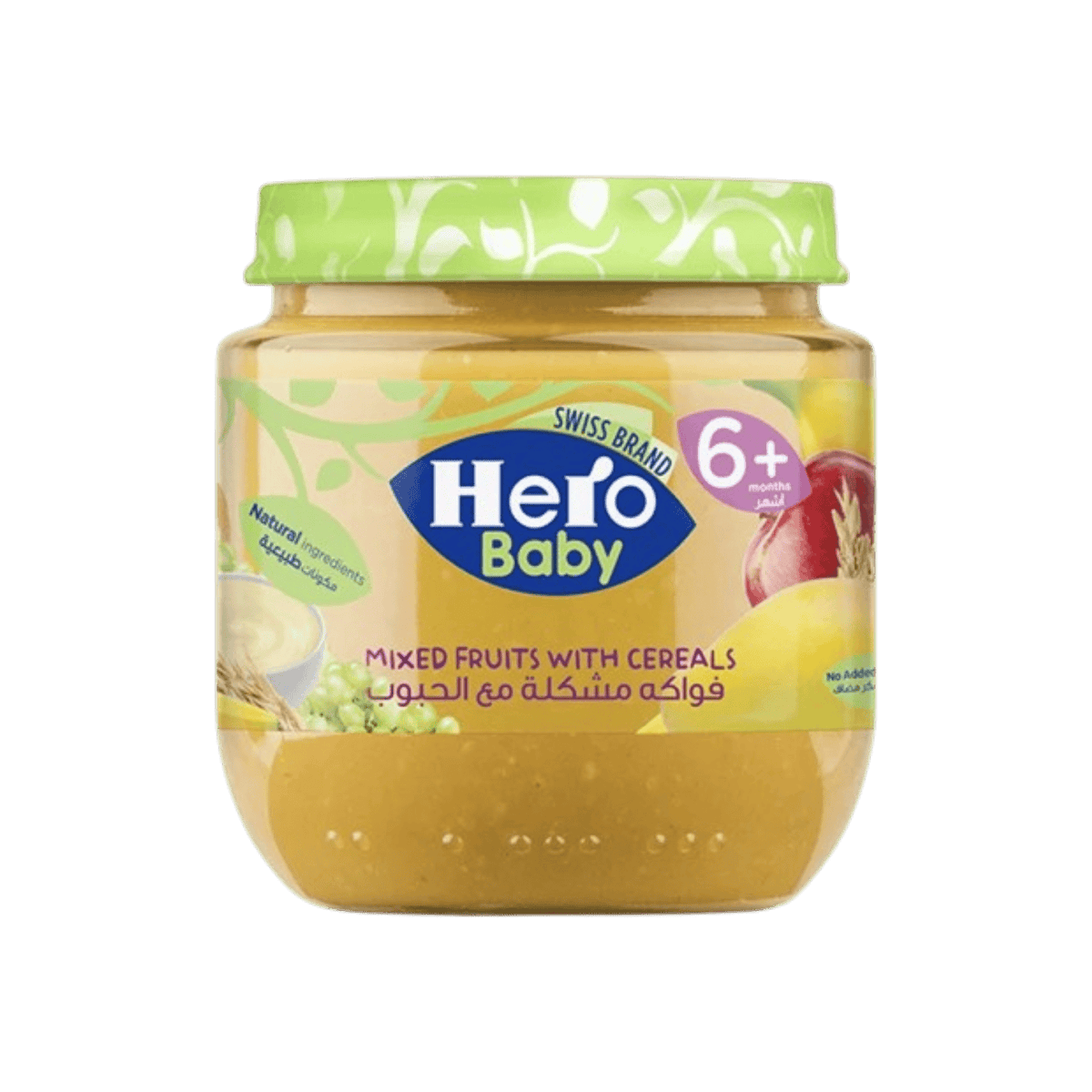 HERO BABY MIX FRUIT WITH CEREALS 125G