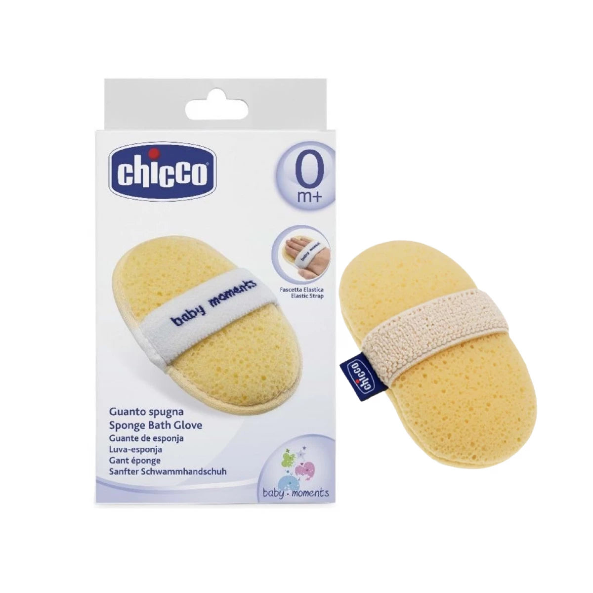 CHICCO BABY MOMENTS SPONGE BATH GLOVE