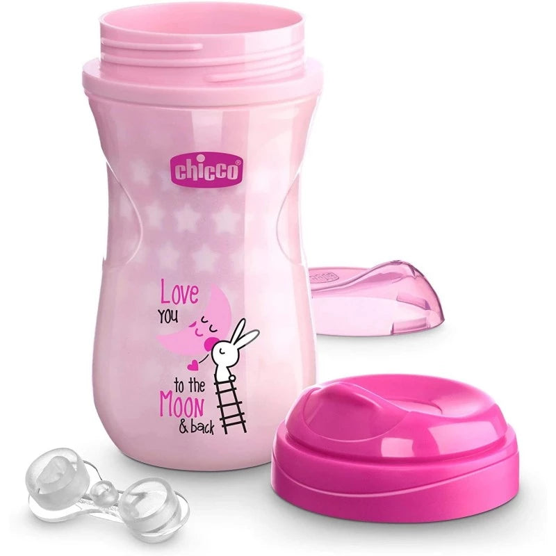 CHICCO GLOWING SHINY CUP 14M+ 266ML PINK