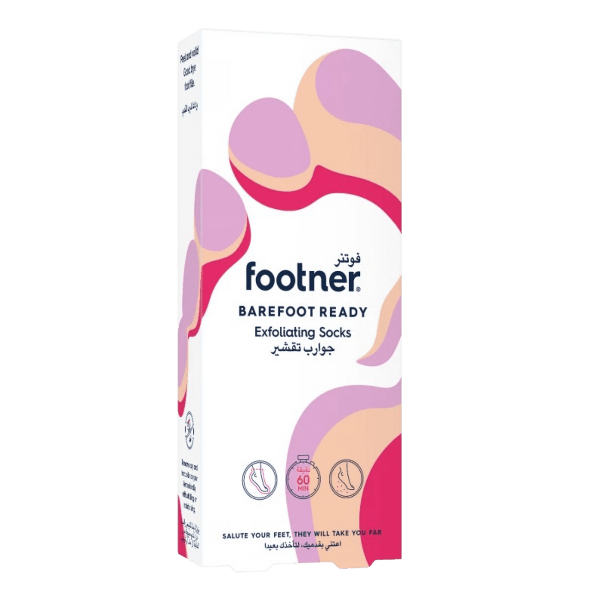 FOOTNER EXFOLIATING HEEL SOCKS