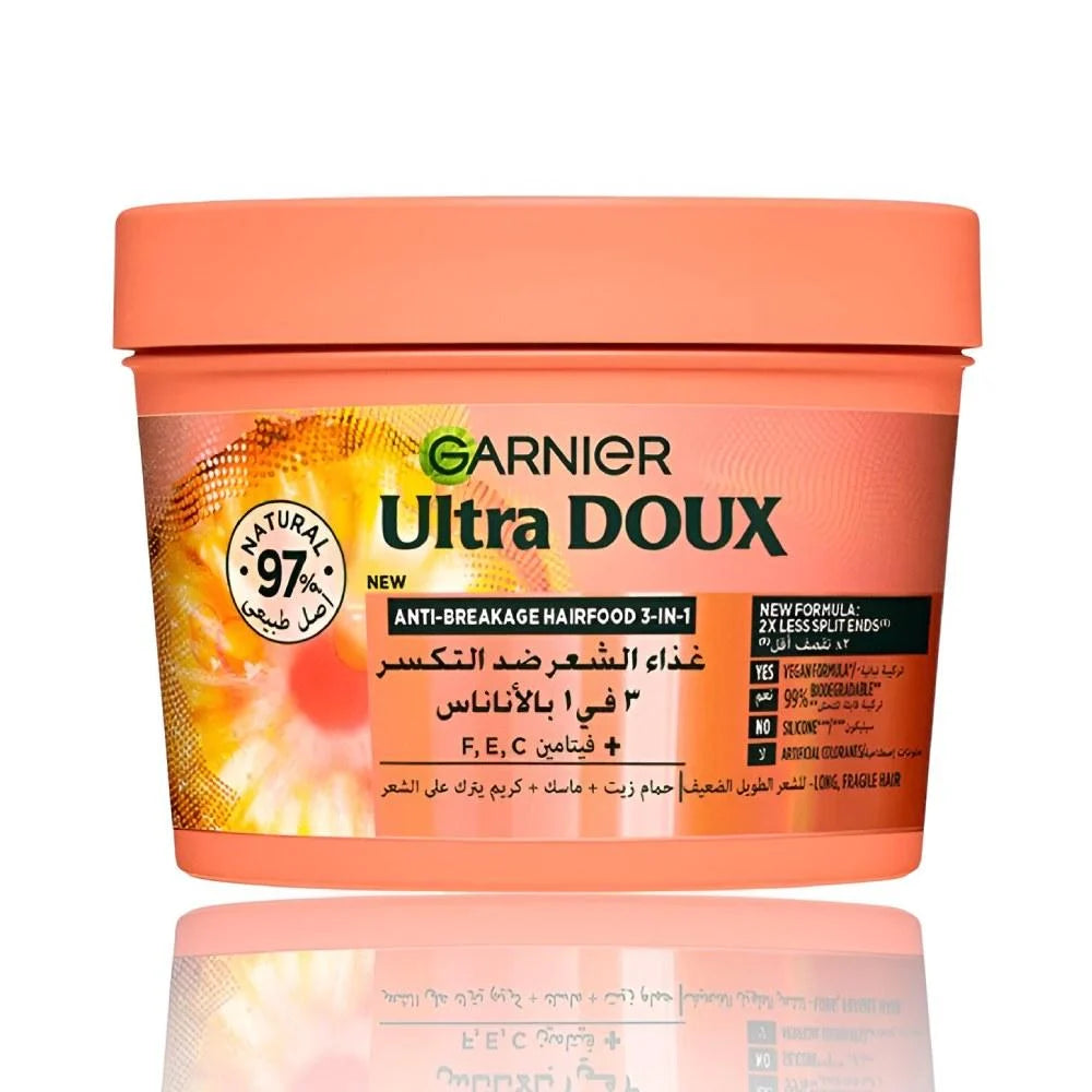 GARNIER ULTRA DOUX HAIR FOOD WITH PINEAPPLE MASK 390ML