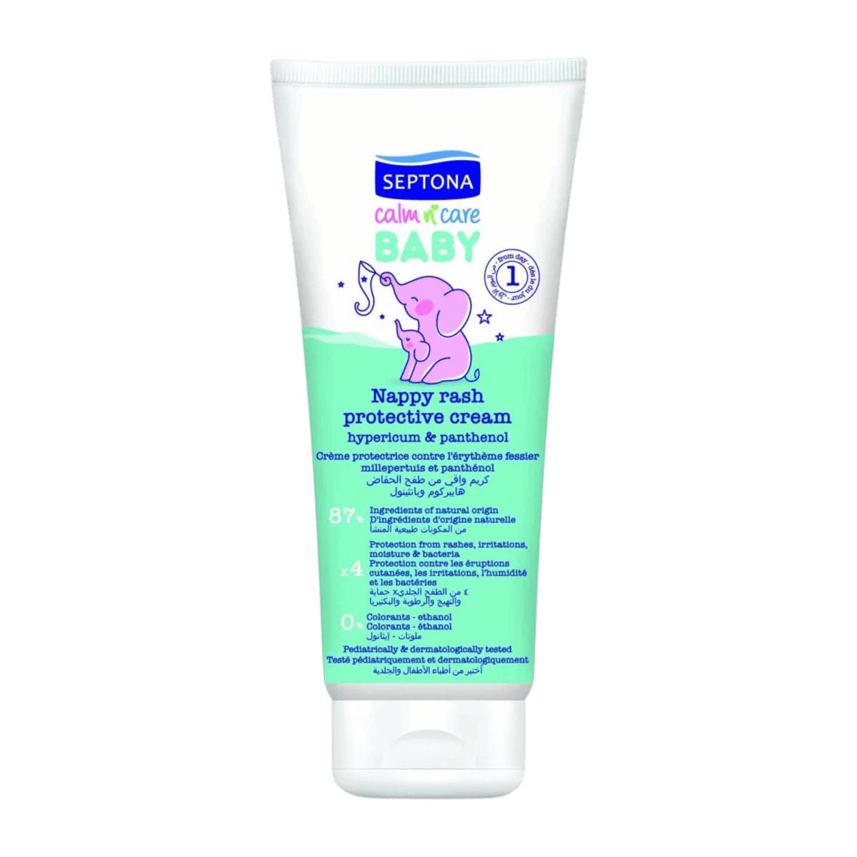 SEPTONA BABY NAPPY RASH PROTECTIVE CREAM HYPERICUM & PANTENOL CREAM 100ML