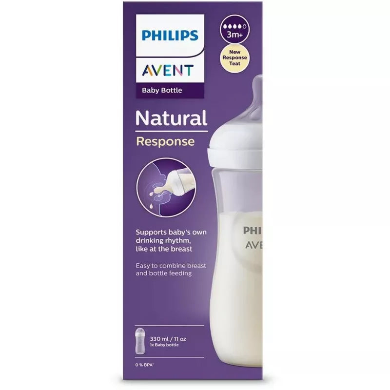 AVENT NATURAL RESPONSE BOTTLE 6M+ 330ML
