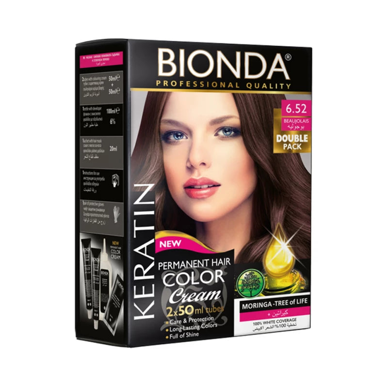 BIONDA PERMANENT HAIR COLER 6.52