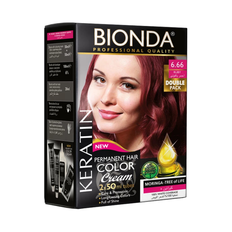 BIONDA PERMANENT HAIR COLER 6.66
