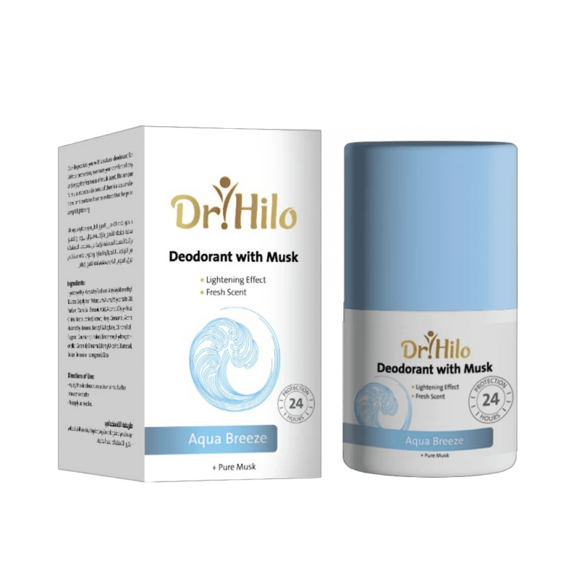 DR HILO DEODORANT WITH MUSK AQUA BREEZE 50ML
