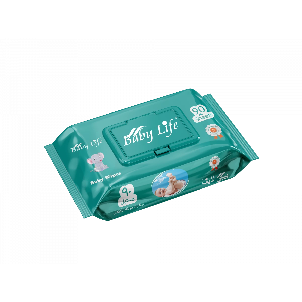 BABY LIFE WIPES 90PCS