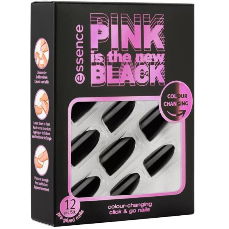 **ESSENCE PINK IS THE NEW BLACK NAIL 01