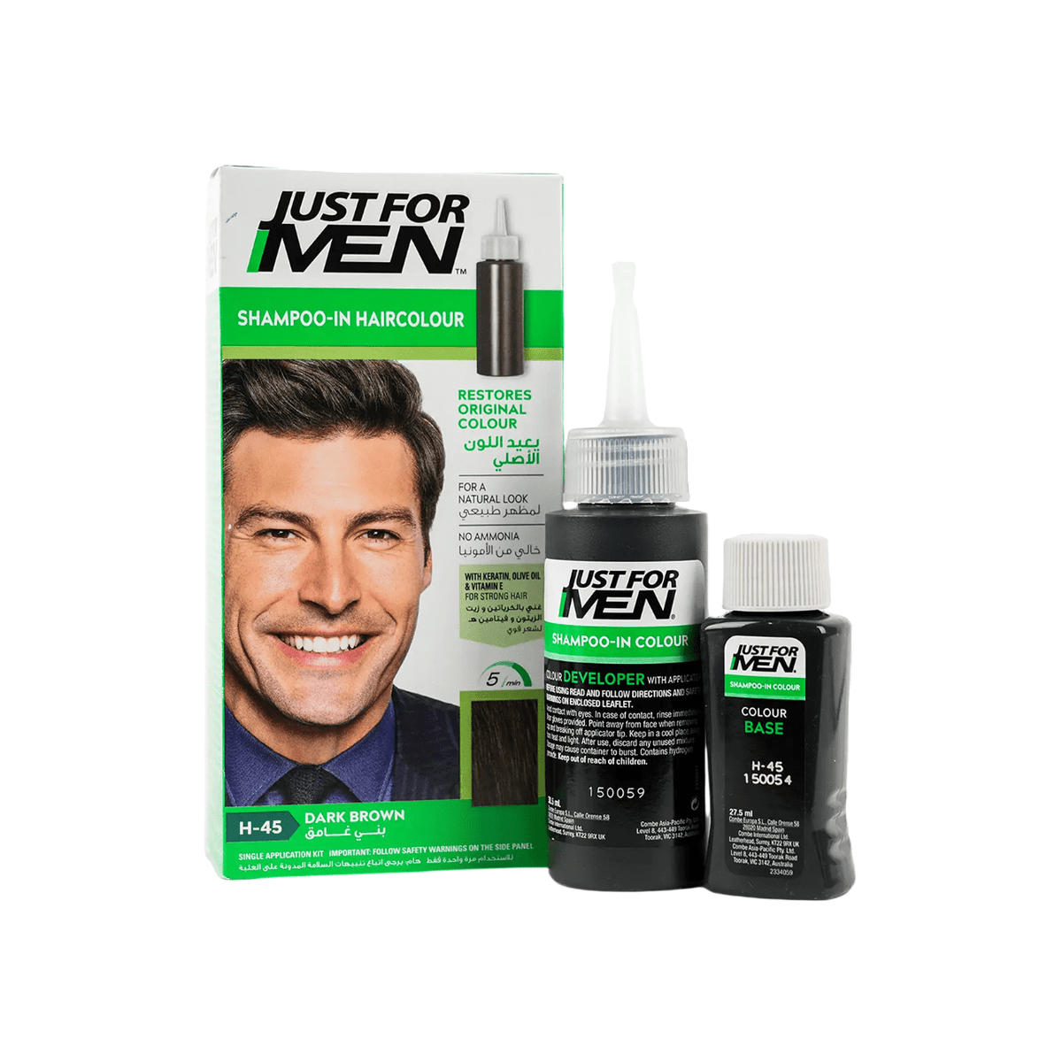 JUST FOR MEN SHAMPOO DARK BROWN M-45 14G