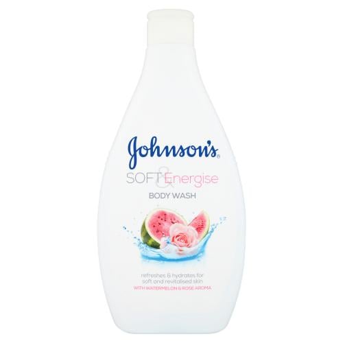 JOHNSONS SOFT ENERGISE BODY WASH WITH ROSE WATER