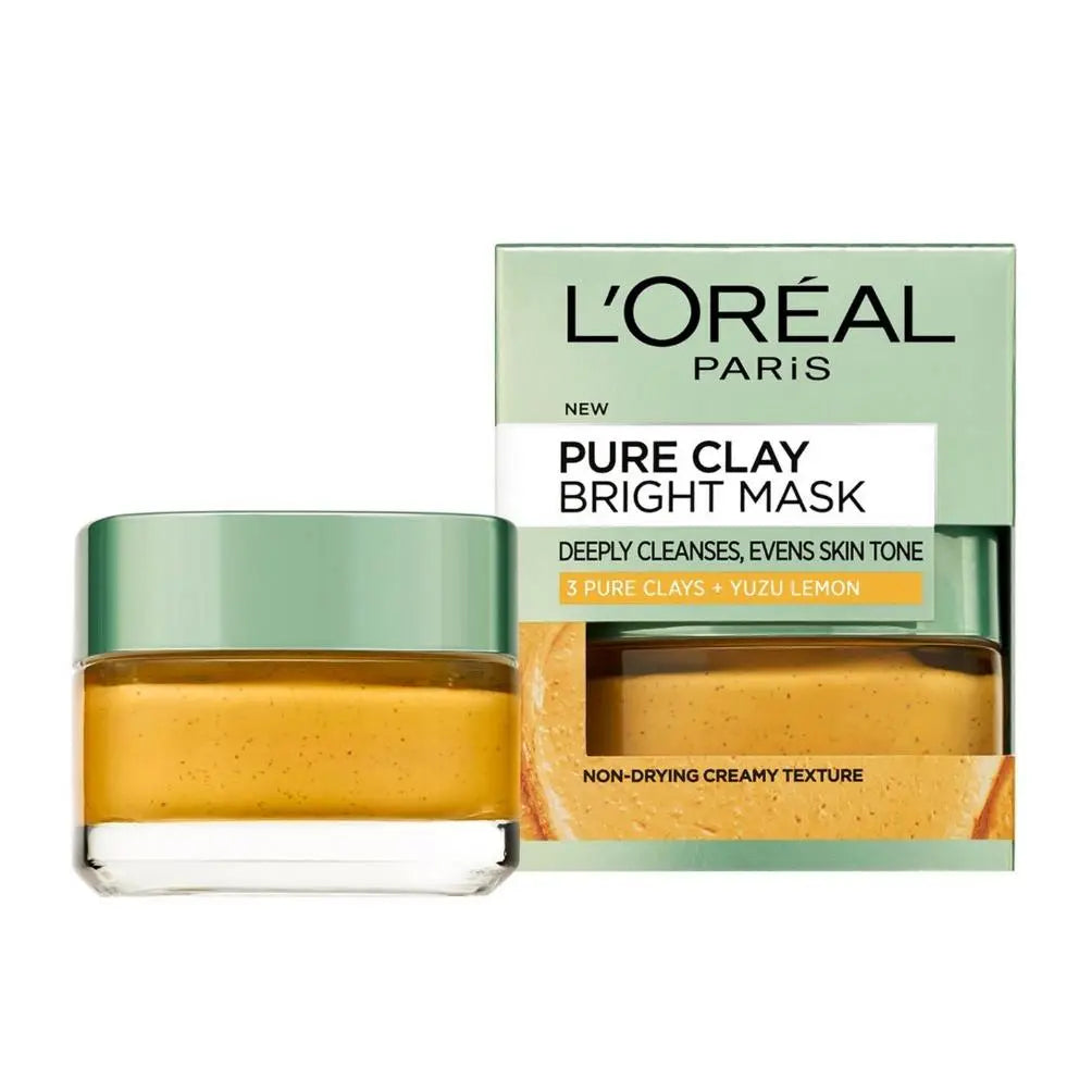 LOREAL PURE CLAY MASK 3 PURE CLAYS + YUZU LEMON 150ML