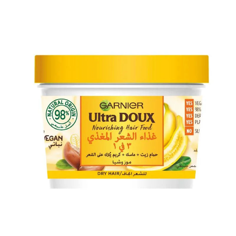 GARNIER ULTRA DOUX HAIR FOOD BANANA & SHEA MASK 390ML
