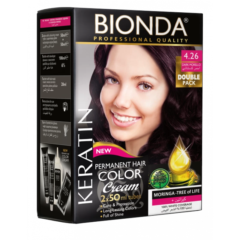 BIONDA PERMANENT HAIR COLER 4.26
