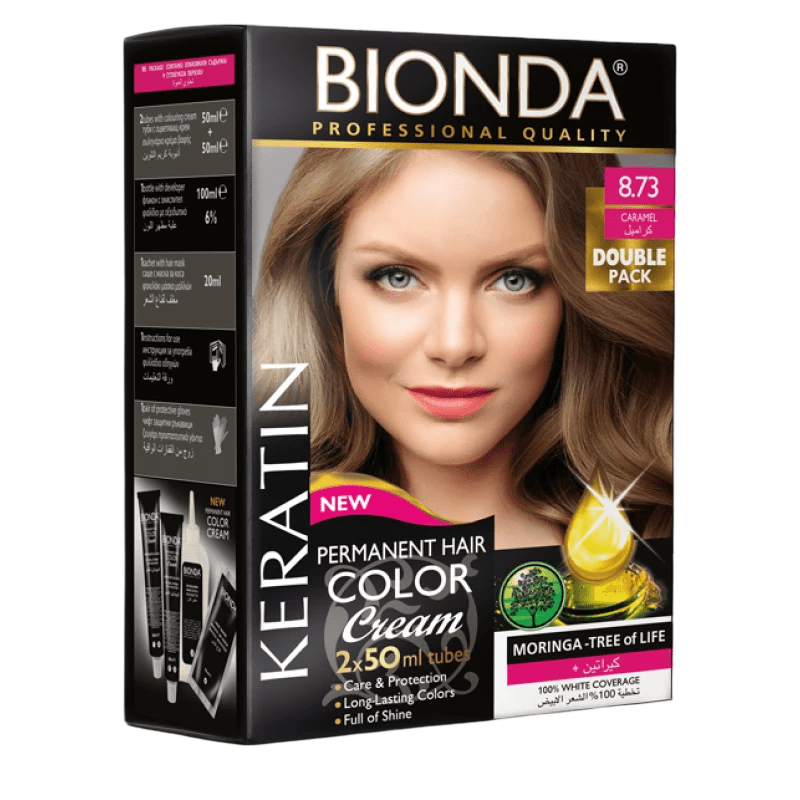BIONDA PERMANENT HAIR COLER 8.73