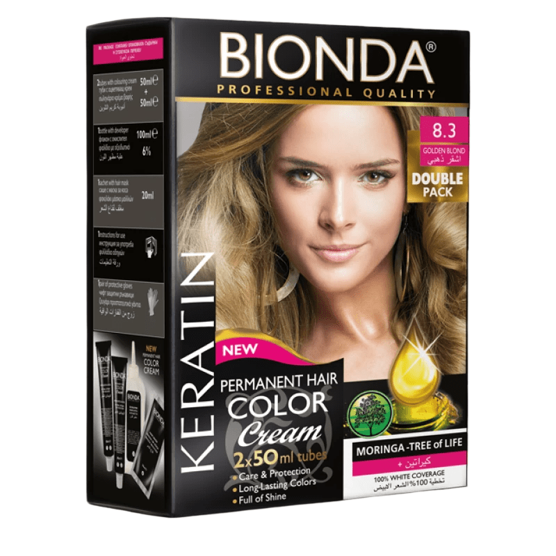 BIONDA PERMANENT HAIR COLER 8.3