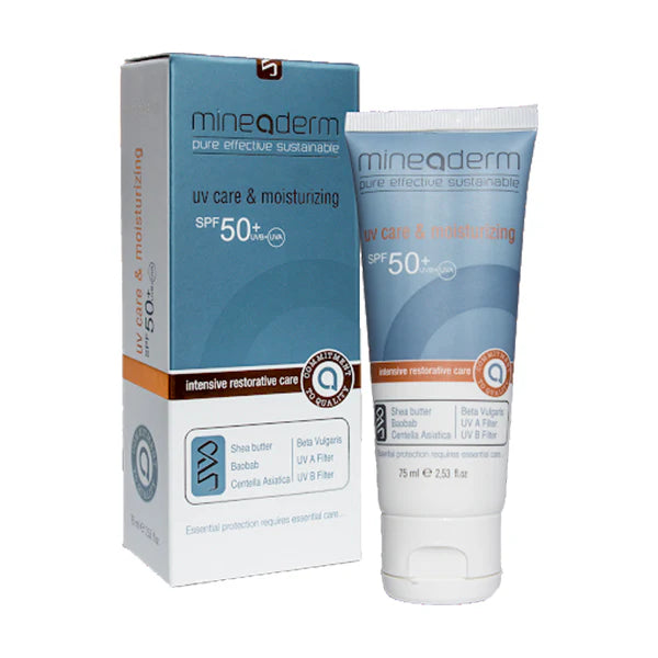 MINEADERM SUNSCREEN UV CARE & MOISTURISING SPF50+ 75ML